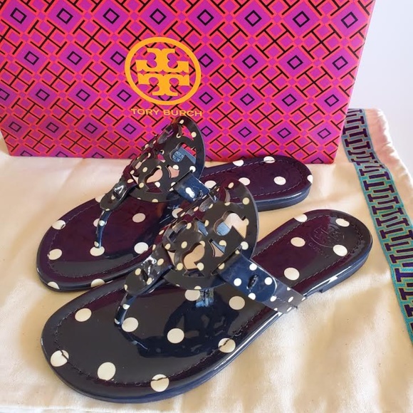 tory burch polka dot sandals